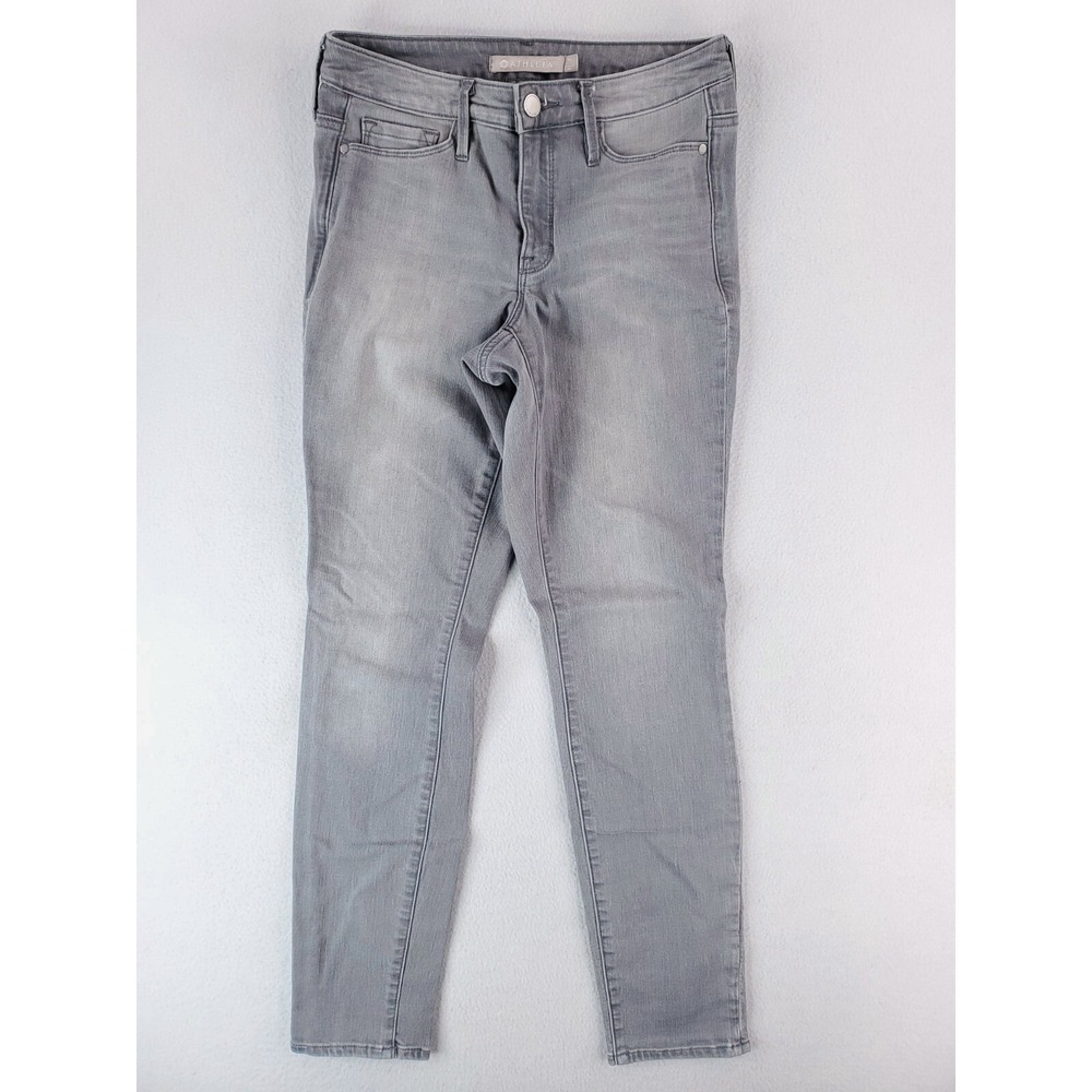 Athleta Jeans Womens 0 Gray Sculptek Skinny Stretch Denim Pants Low Rise
